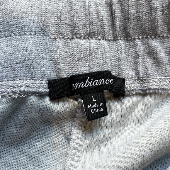 Ambiance- women’s jogger, track pants- grey, size Large - Picture 4 of 6